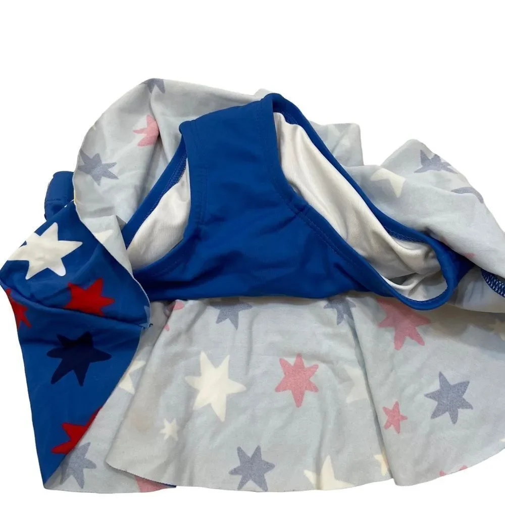 Hanna Andersson Girl Blue Star Print Swim Skort‎ Size 100 or 5